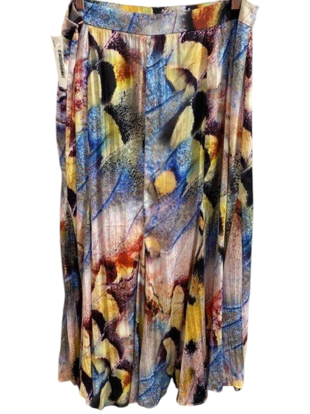 Anthropologie Women’s Midi Abstract Colorful Print Zip Skirt- Size 14 - Picture 2 of 14